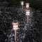 Nature Spring Set of 4 Solar Powered Lights, LED Outdoor Stake Fixture for Gardens, Pathways, and Patios, Copper 262260OLS - alternate 1